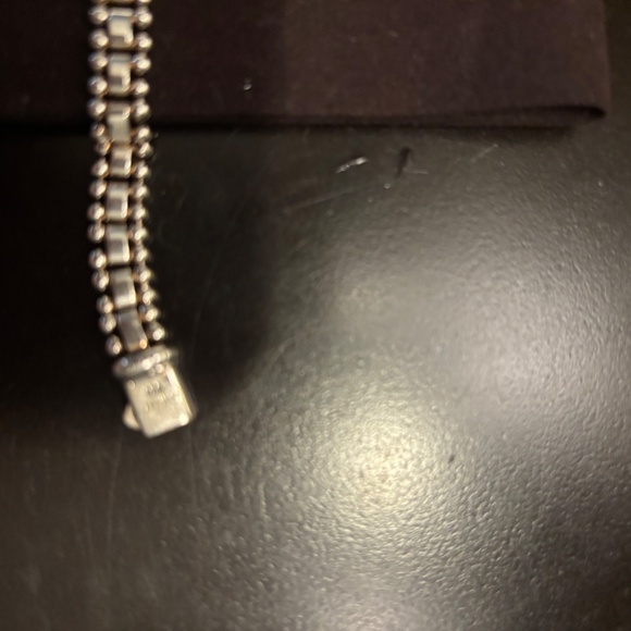 LAGOS CAVIAR SPARK DIAMOND LINK BRACELET 7mm - Picture 4 of 7